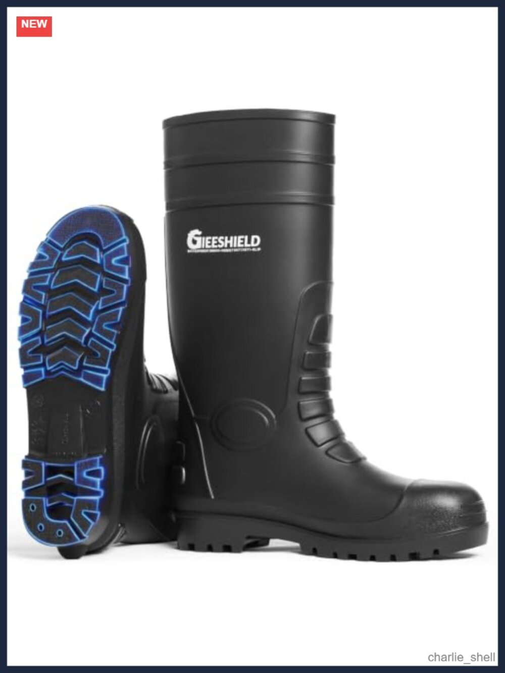 PVC Rain Boots Waterproof Slip-Resistant Work Knee Boots